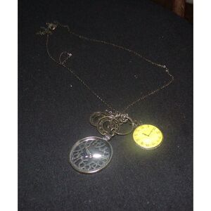 Vintage Steampunk Clock Necklace Fashion Jewelry